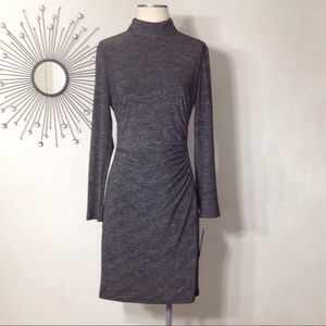 Chaps Colorblock L/S Mock Turtleneck Dress